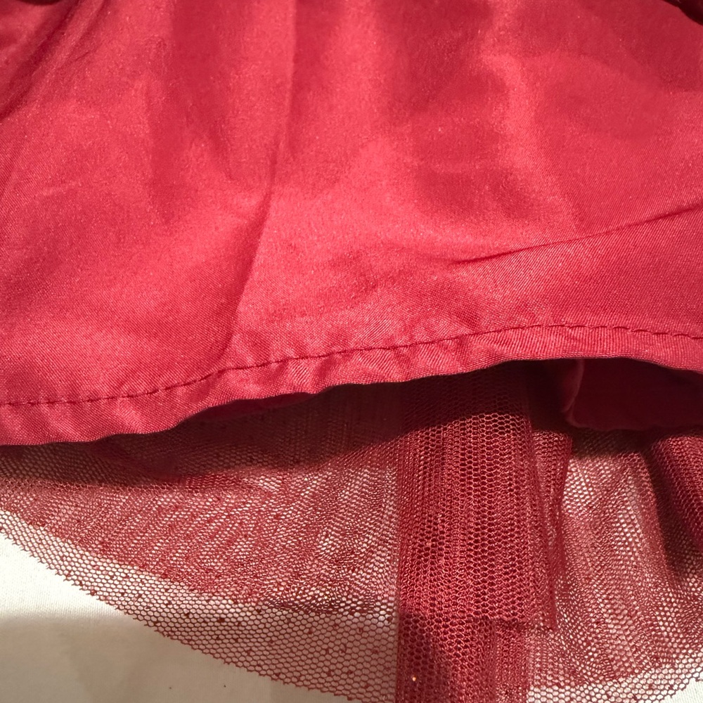 H&M Maroon Red  Girl’s Christmas Party Sparkling Skirt and Top Size 3T - Picture 4 of 8